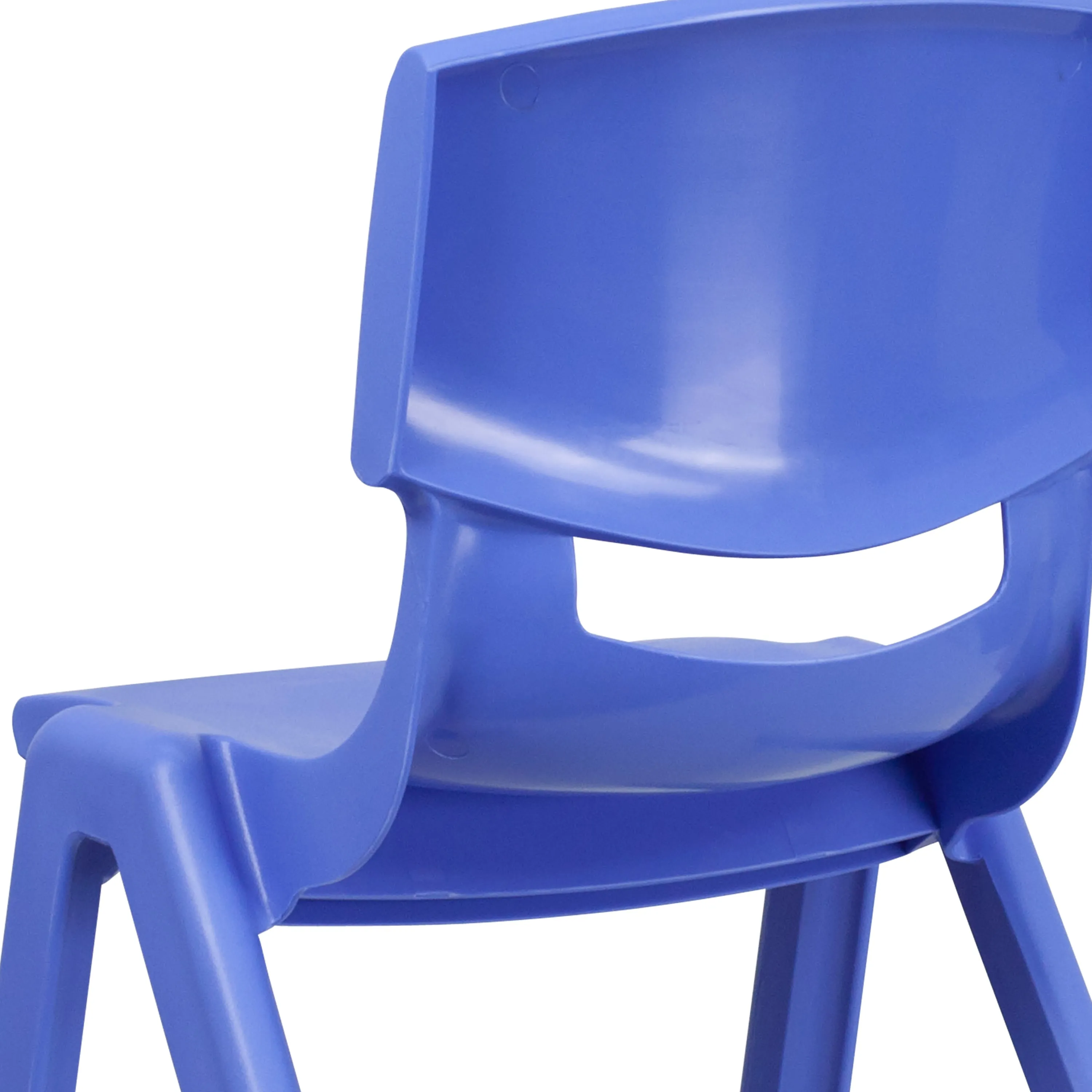 2 Pack Plastic Stackable School Chair with 15.5" Seat Height