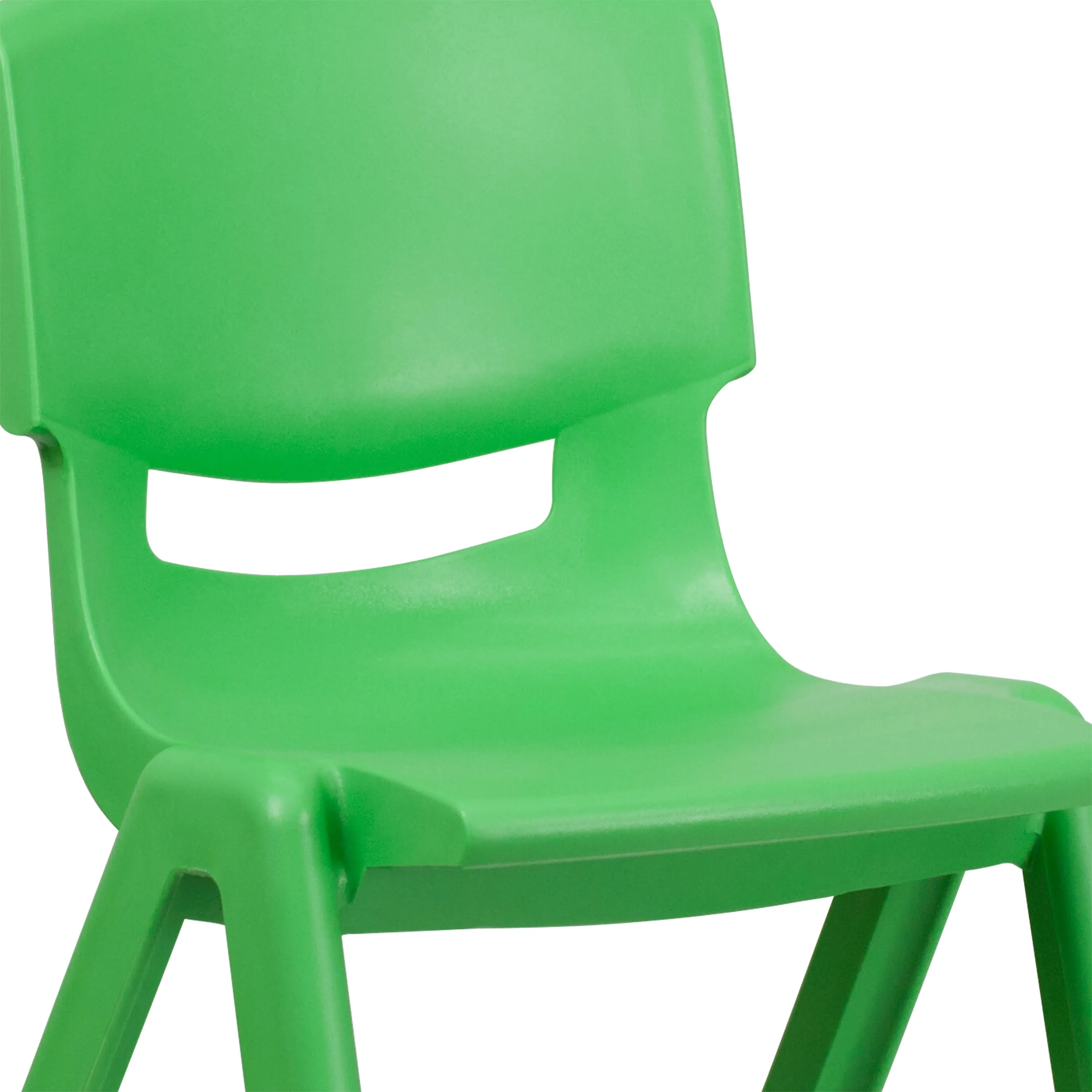 2 Pack Plastic Stackable School Chair with 15.5" Seat Height