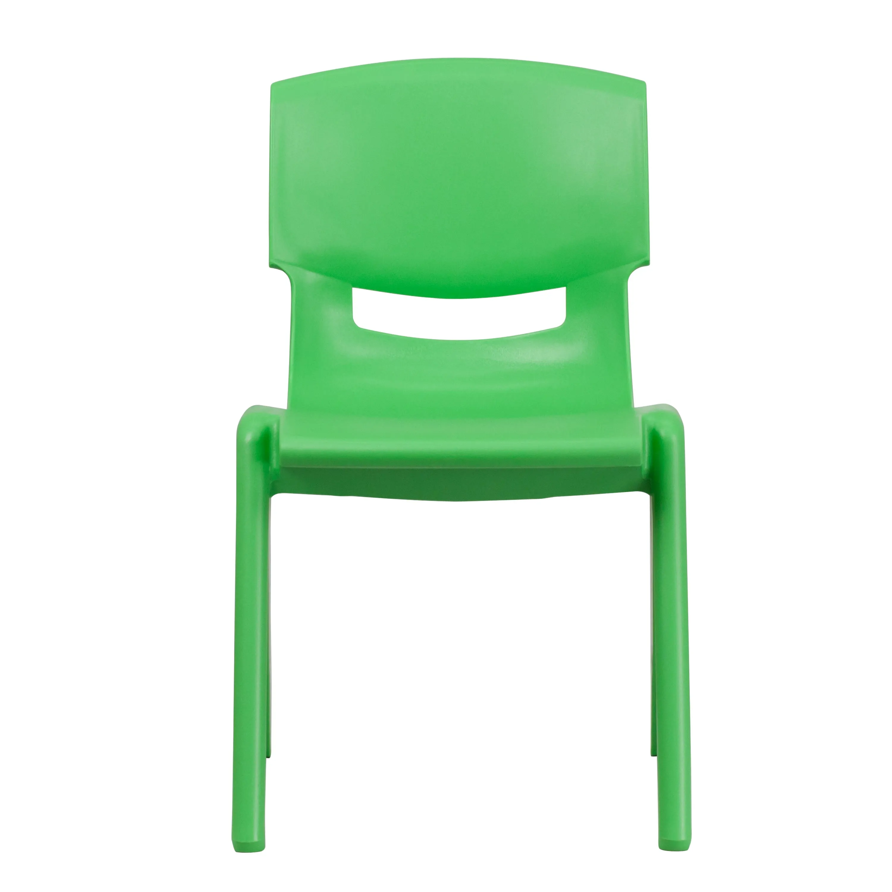 2 Pack Plastic Stackable School Chair with 15.5" Seat Height