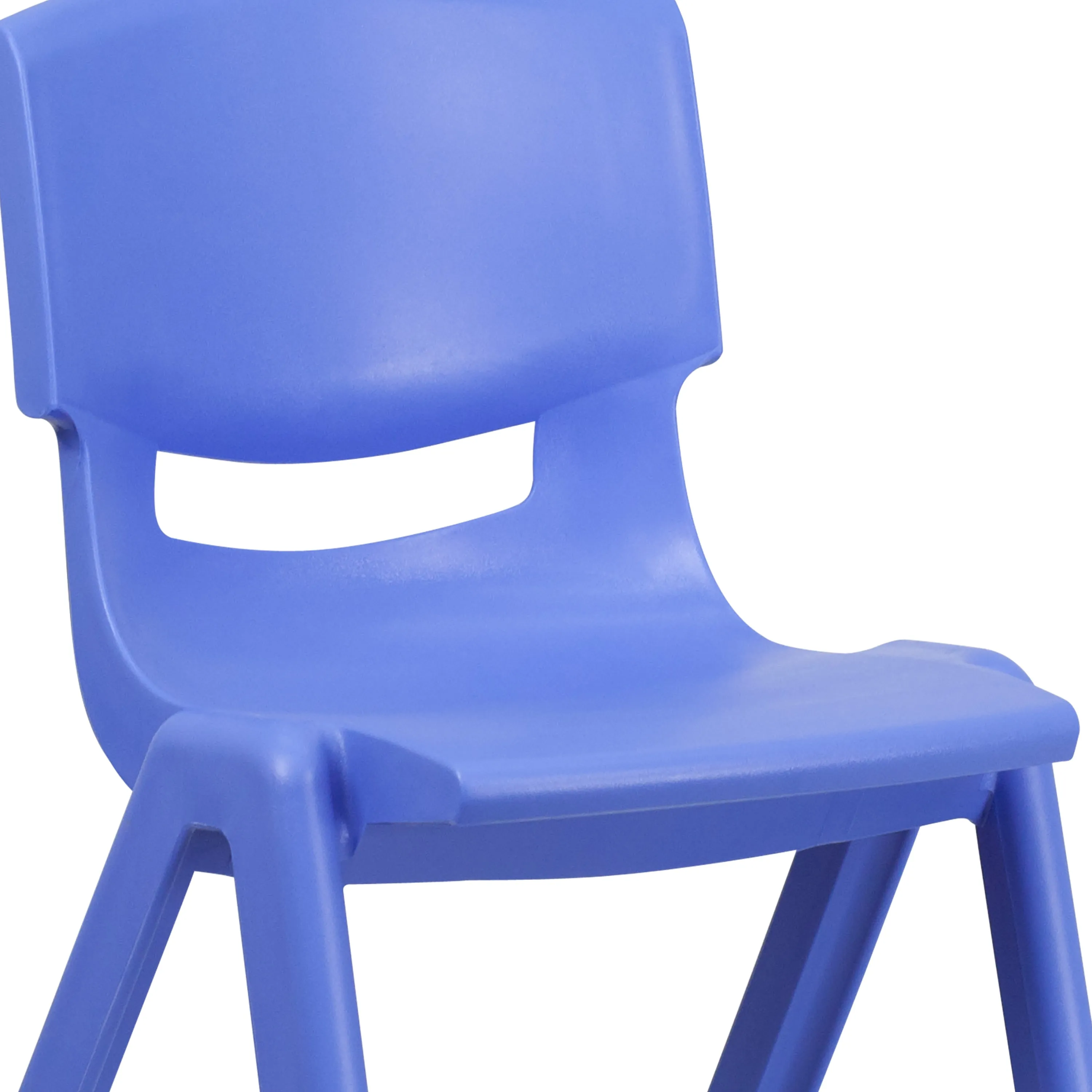 2 Pack Plastic Stackable School Chair with 15.5" Seat Height