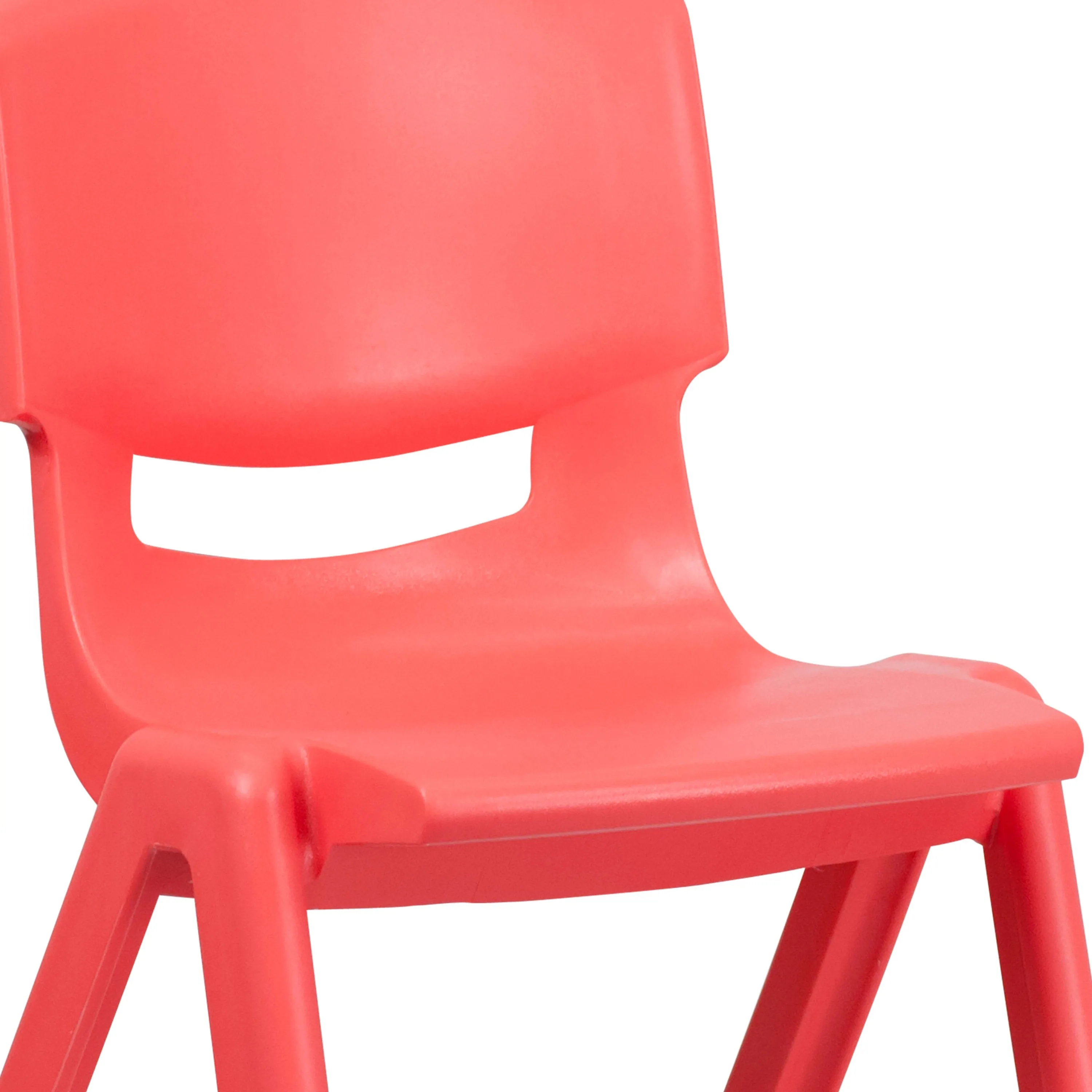 2 Pack Plastic Stackable School Chair with 15.5" Seat Height