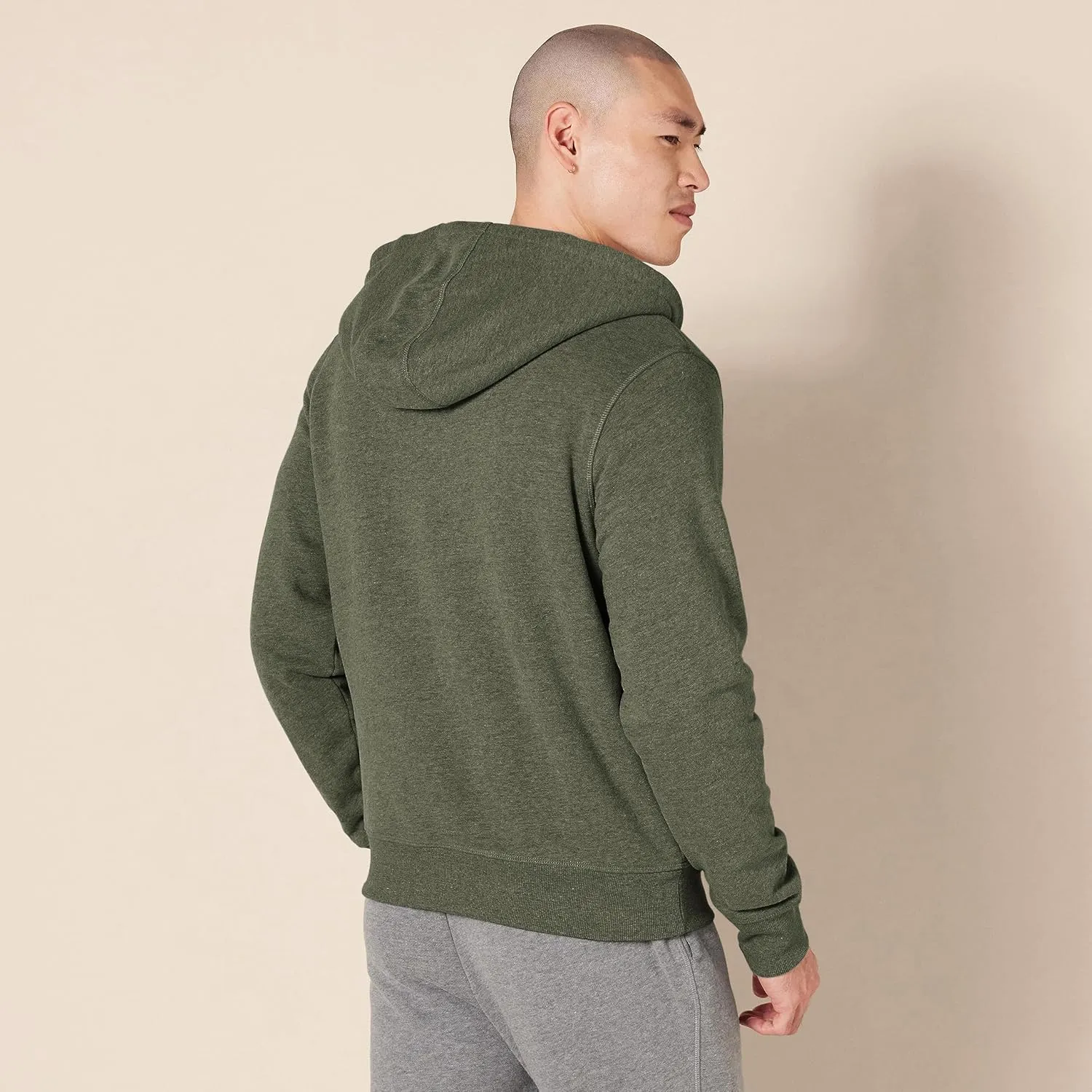Amazon Essentials Hoodie For Men, Sherpa-Lined Full-Zip Fleece Sweatshirt
