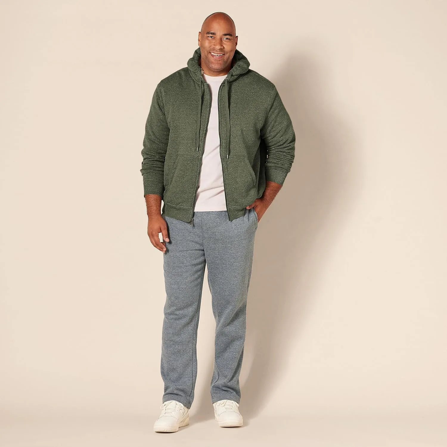 Amazon Essentials Hoodie For Men, Sherpa-Lined Full-Zip Fleece Sweatshirt