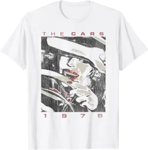 Control Industry The Cars Unisex-Adults T-Shirt White Short Sleeve Casual Crew Neck T-Shirt Small