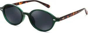 FEISEDY Retro Oval Sunglasses for Women 90s Narrow Round Lightweight Shades Y2k Trendy Sunnies B1171