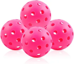 Fizzazzle Pickleball Balls Outdoor 40 Holes - Durable High Bounce USAPA Approved - True Flight Tournament Pickleballs - 4/6/12 Pack - Accessories for Training & Competitive Play