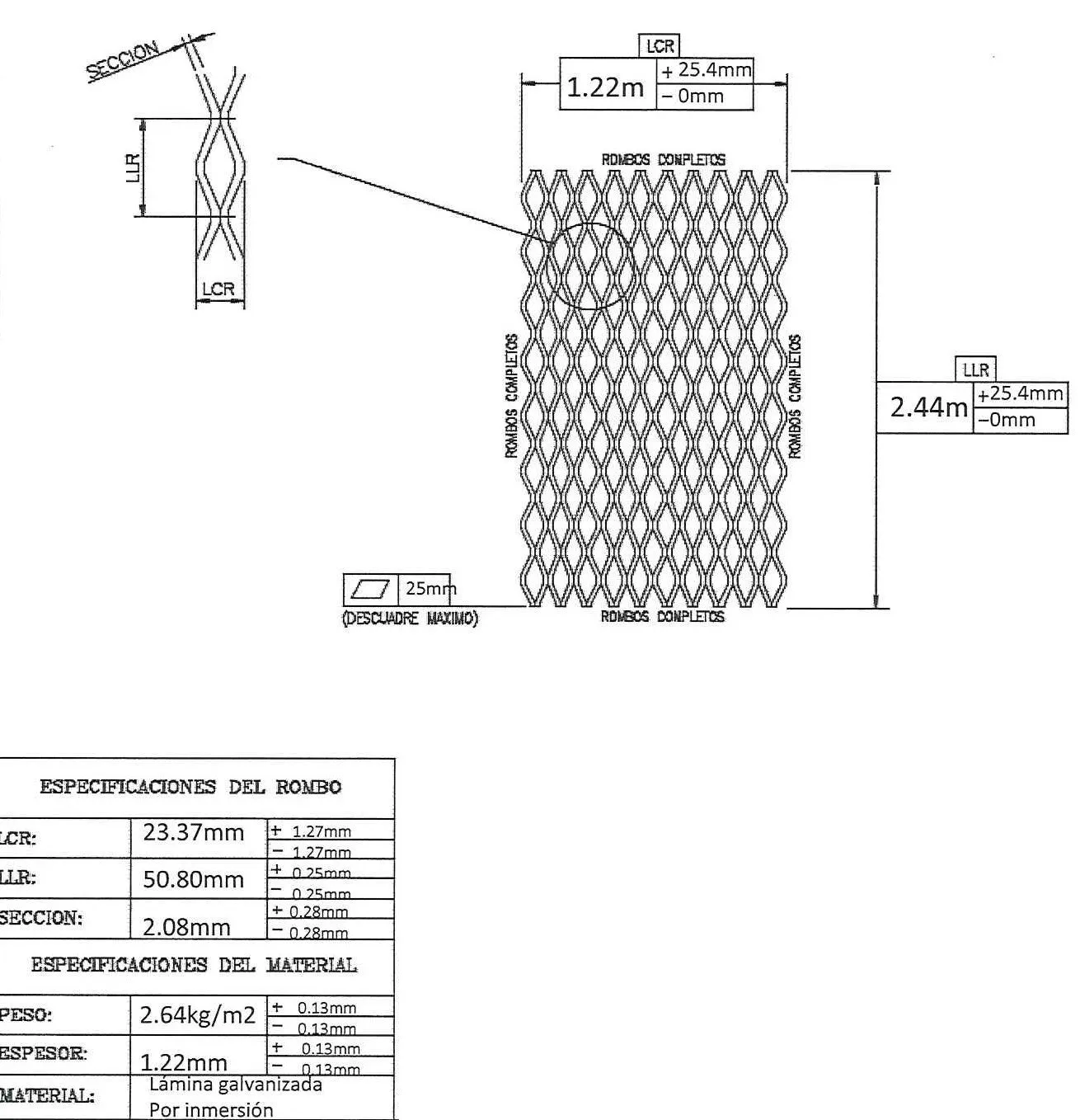 Galvanized Expanded Metal 27937