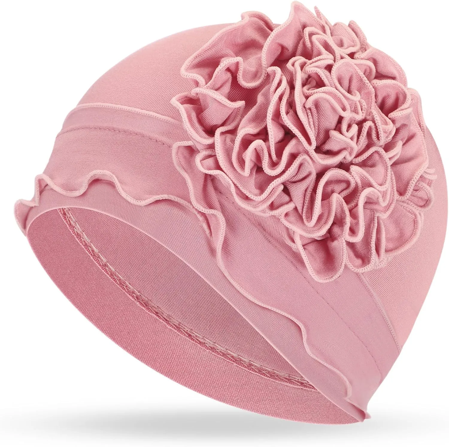 Geyoga Cotton Beanie Turban Headwear for Women Soft Chemo Hats Cancer Elastic Headwear for Women with Hair Loss