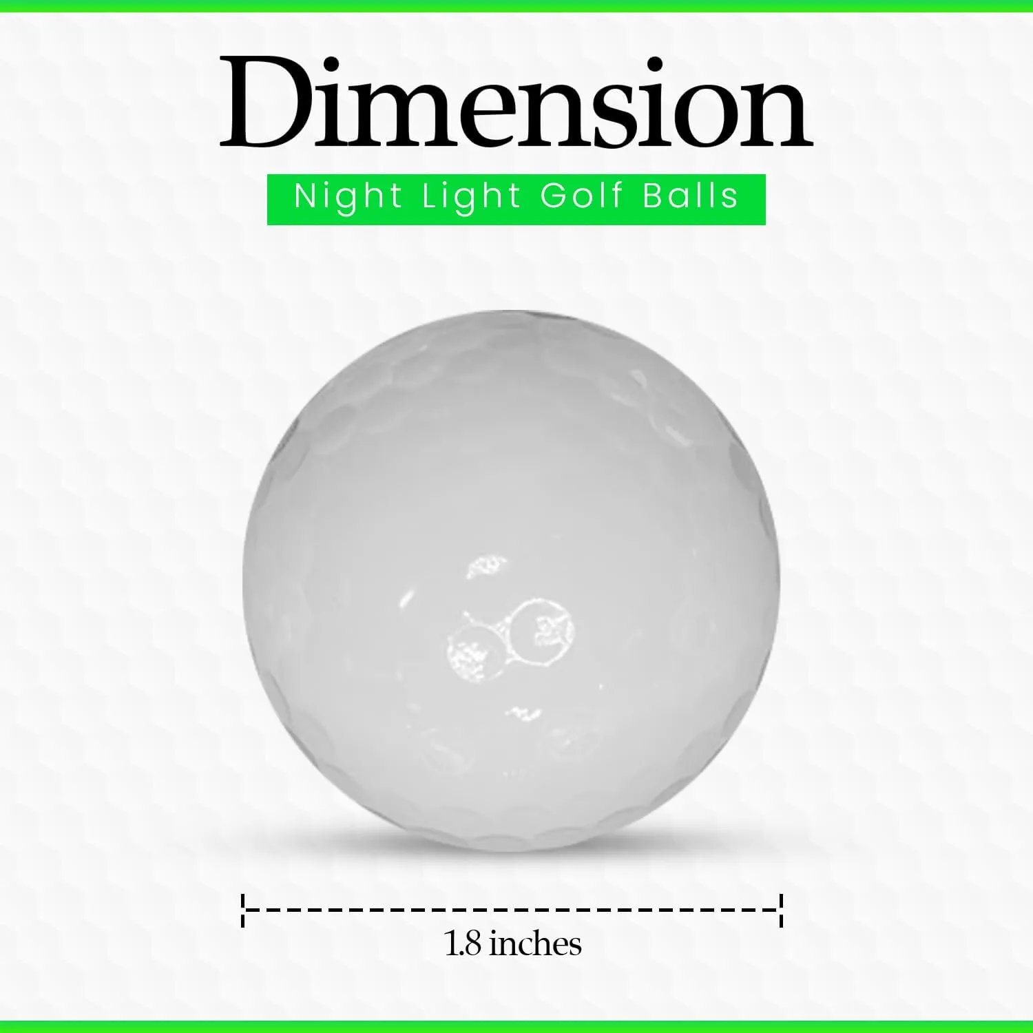 Glow in The Dark Golf Balls, Practice Golf Balls for Backyard, Golf Accessories for Adults, Pack of 9Pcs Night Light Golf Balls, UV Flashlight, Drawstring Bag for Golfers