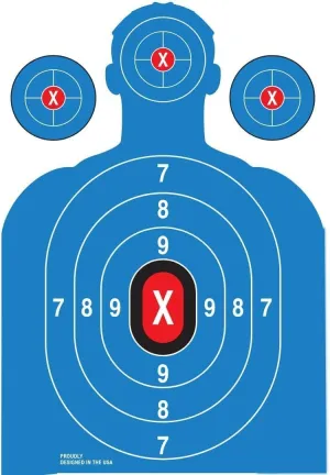 Heavy Duty Shooting Targets Paper - Targets for Shooting Range - Indoors & Outdoor Targets for Shooting Rifle - Gun Range Targets for Pistol Shooting - Handgun Shooting Range Accessories.