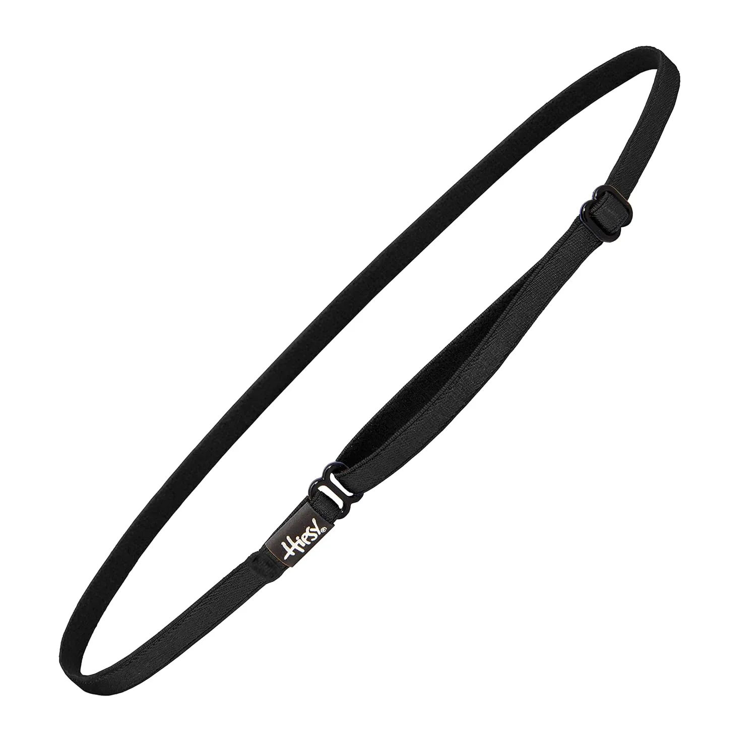 Hipsy Women's Elastic & Adjustable No Slip Running Headband Multi Pack (Black & Silver Elastic 2pk)