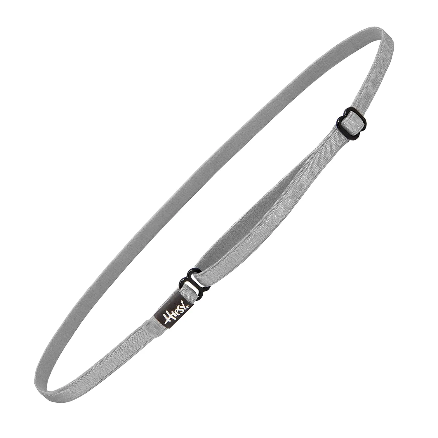 Hipsy Women's Elastic & Adjustable No Slip Running Headband Multi Pack (Black & Silver Elastic 2pk)