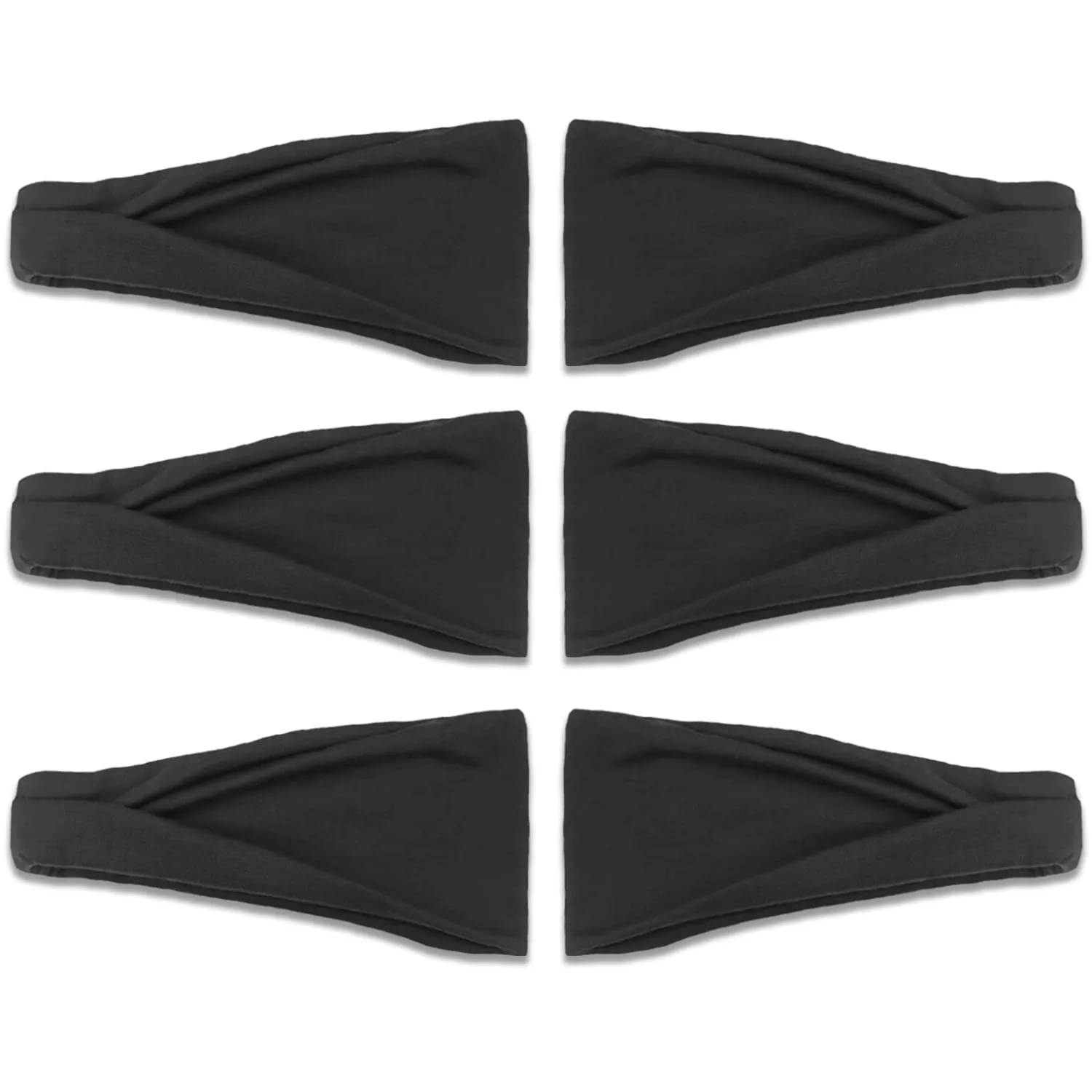 IVARYSS Headbands for Women, Non-Slip, Premium Stretchy Head Bands Hair Accessories,Wear for Yoga, Fashion, Working Out, Travel or Running, 6 Pack, Black