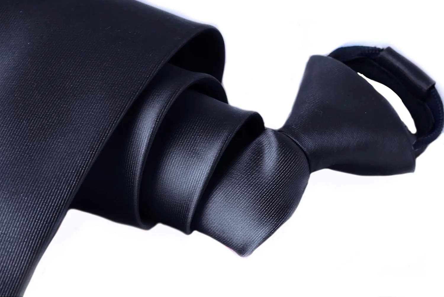 Moda Di Raza Ties For Men, Alternative to Clip On, Woven Microfiber Satin Silk Finish, Zipper Necktie For Adult and Boys