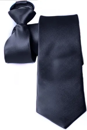 Moda Di Raza Ties For Men, Alternative to Clip On, Woven Microfiber Satin Silk Finish, Zipper Necktie For Adult and Boys