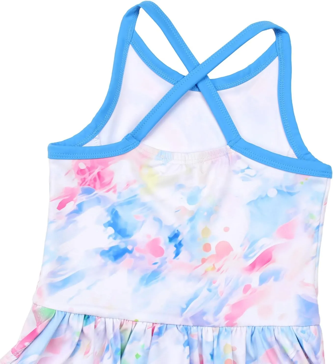 MODAFANS Girls Tennis Golf Dress Sleeveless Athletic Pleated Outfits Sets Built in Shorts with Pockets