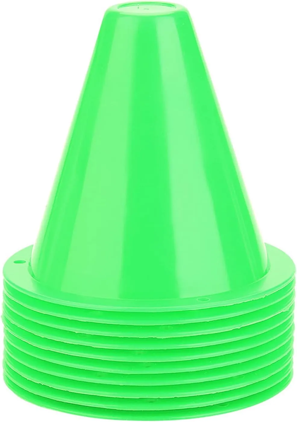 OUKENS Training Marker Cones, 10pcs 3 Inch Mini Sports Cones Football Training Sports Equipment Roller Skating Barriers Plastic Marker Holder Accessory for Fitness Practice