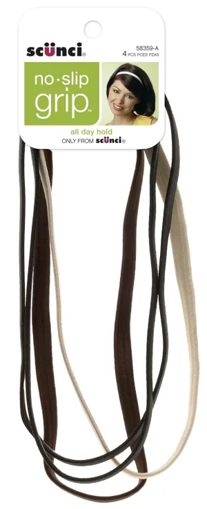 Scunci No-slip Grip Flat No-slip Neutral Headwraps