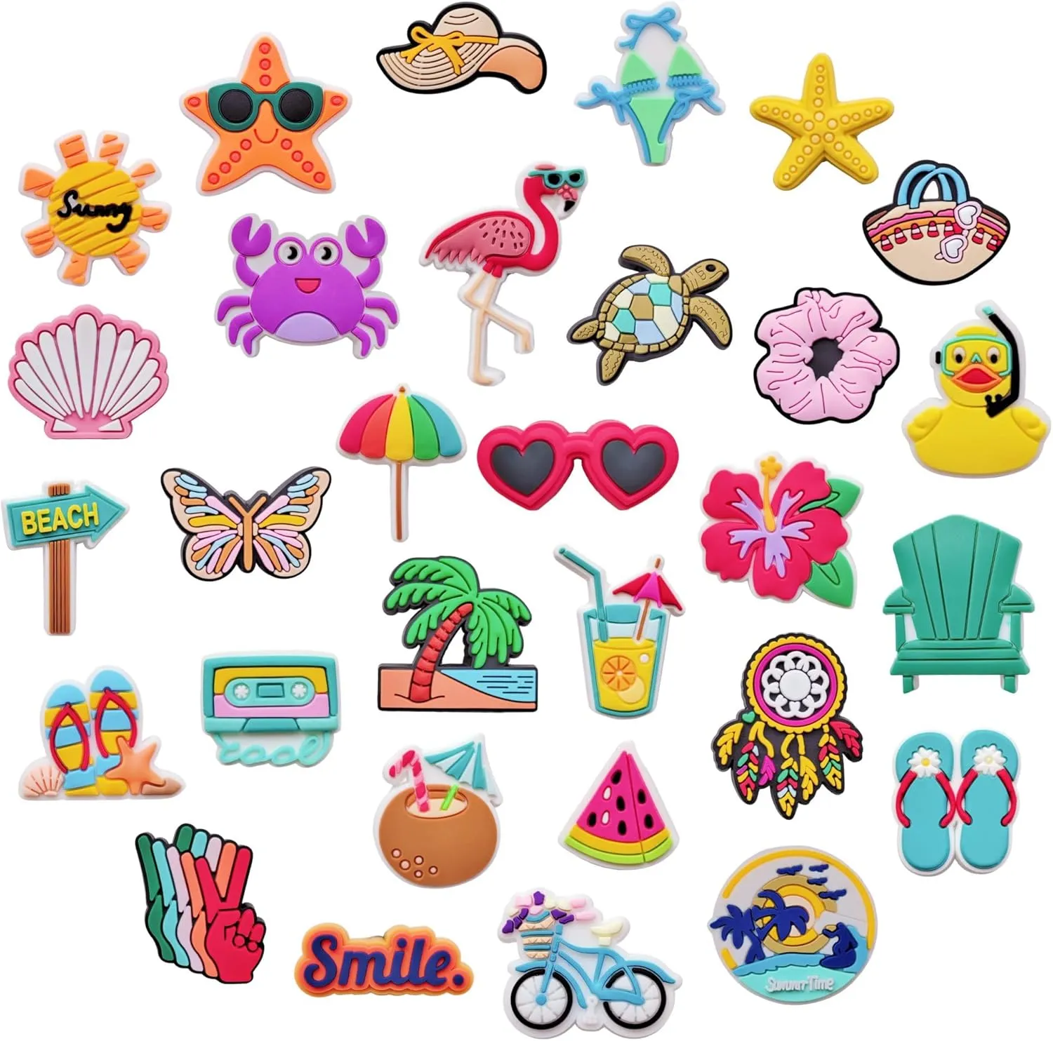 Shoe Charms for Girls Women Pink Witch Goth Dog Cat Cowgirl Summer Clogs Accessories Shoe Decoration Charms for Kids Party Favor