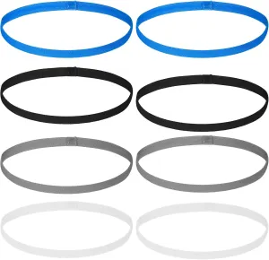 simarro 8Pcs Elastic Headbands for Women, Thin Elastic Sports Headbands Stretchy Skinny Non-Slip Athletic Hair Bands for Women Men Workout Running