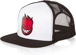 Spitfire Big Head Fill Logo Trucker Hat Black White Red Snapback