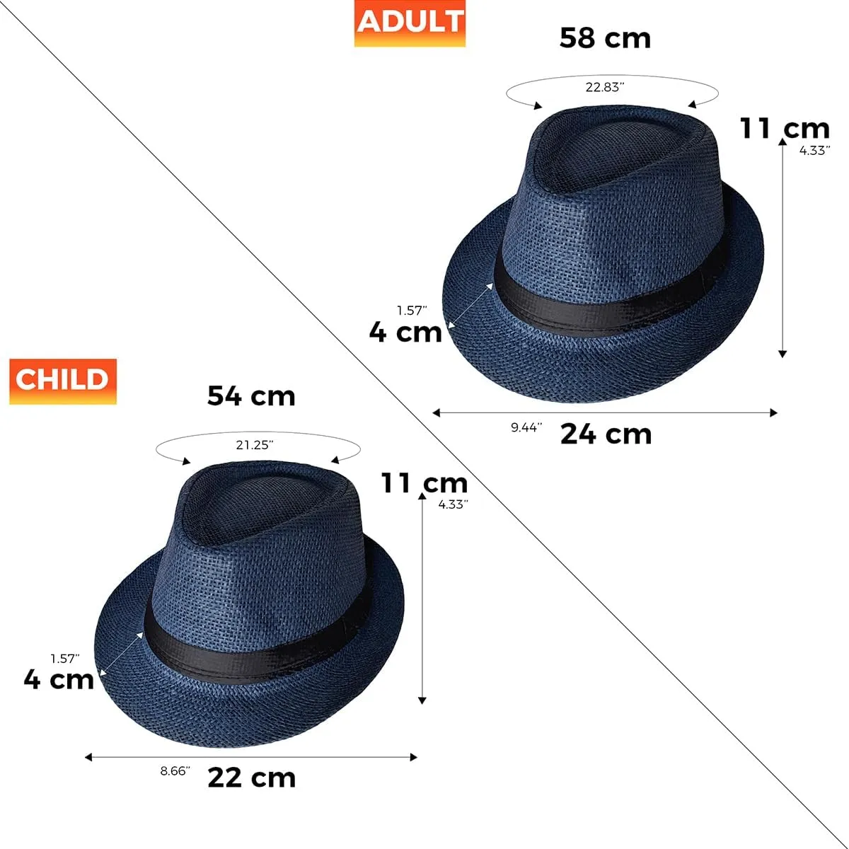 Straw Fedora Hat Wide Brim Summer Beach Sun Cap Panama Hat for Men Women