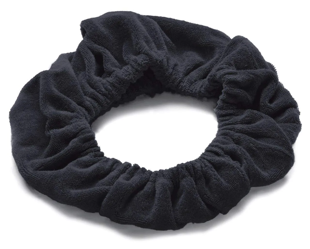TASSI (Black Hair Holder Head Wrap Stretch Terry Cloth, The Best Way To Hold Your Hair Since...Ever!
