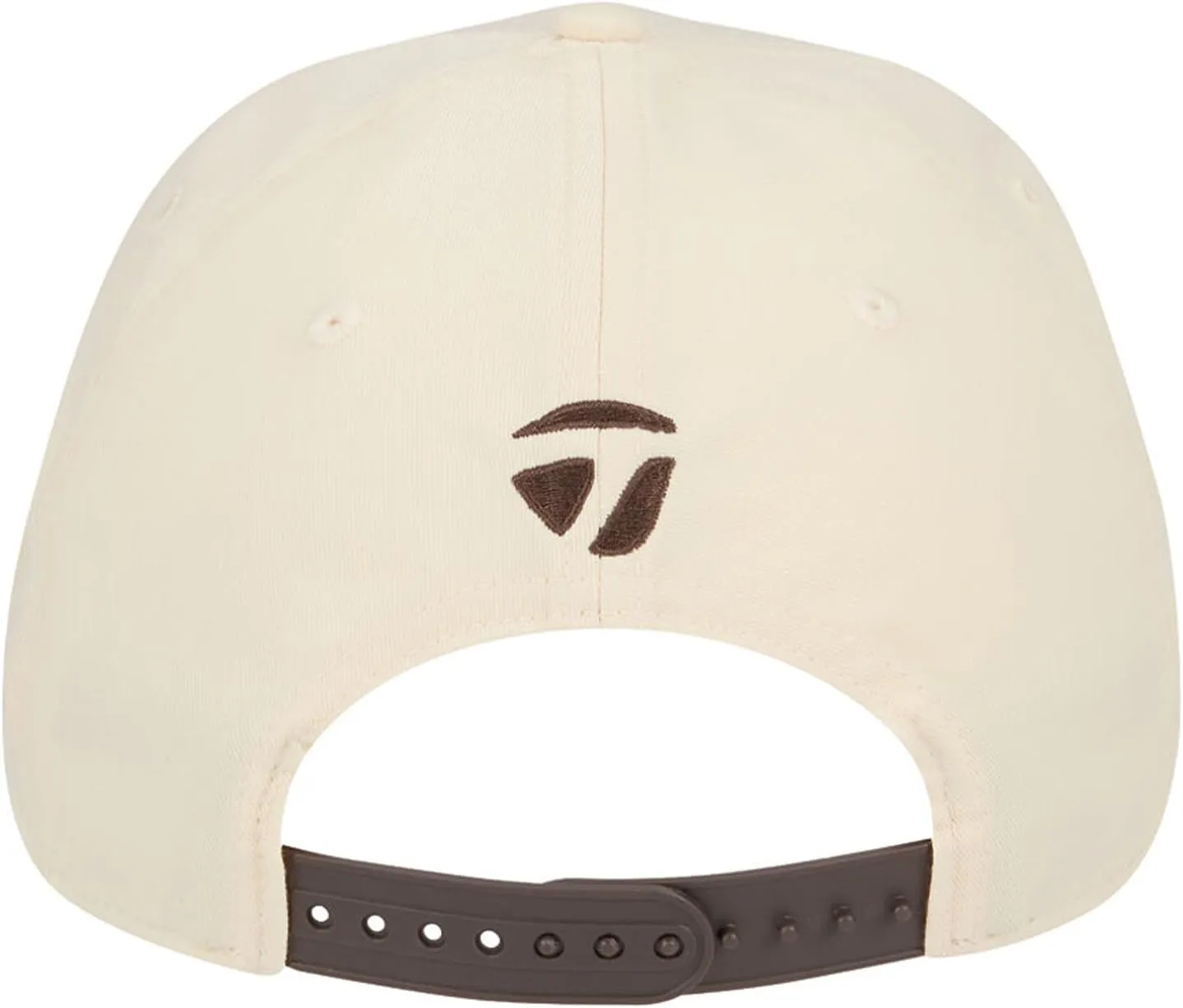 TaylorMade Golf 2025 Flatbill Snapback Hat Cream
