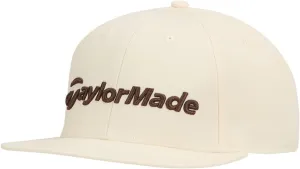 TaylorMade Golf 2025 Flatbill Snapback Hat Cream