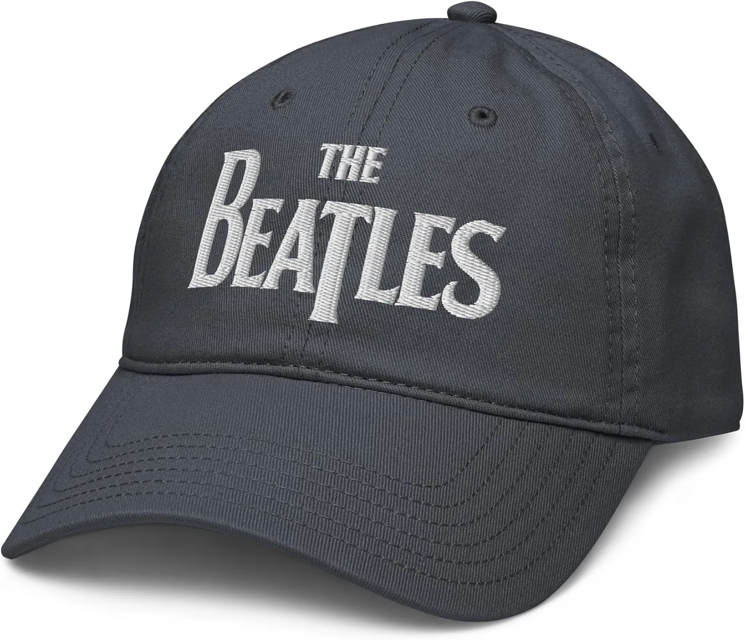 The Beatles - White Logo Adjustable Baseball Hat
