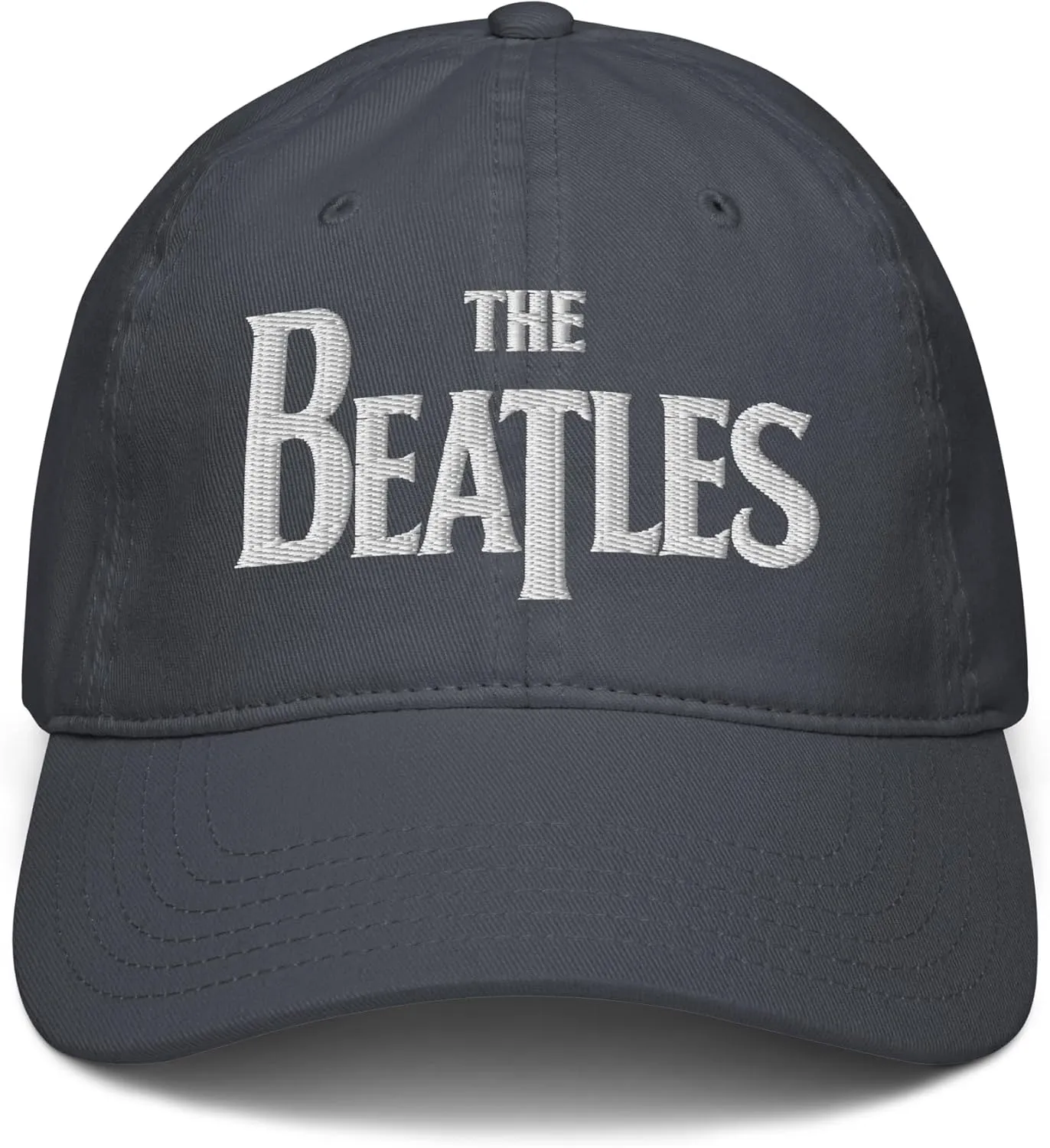 The Beatles - White Logo Adjustable Baseball Hat