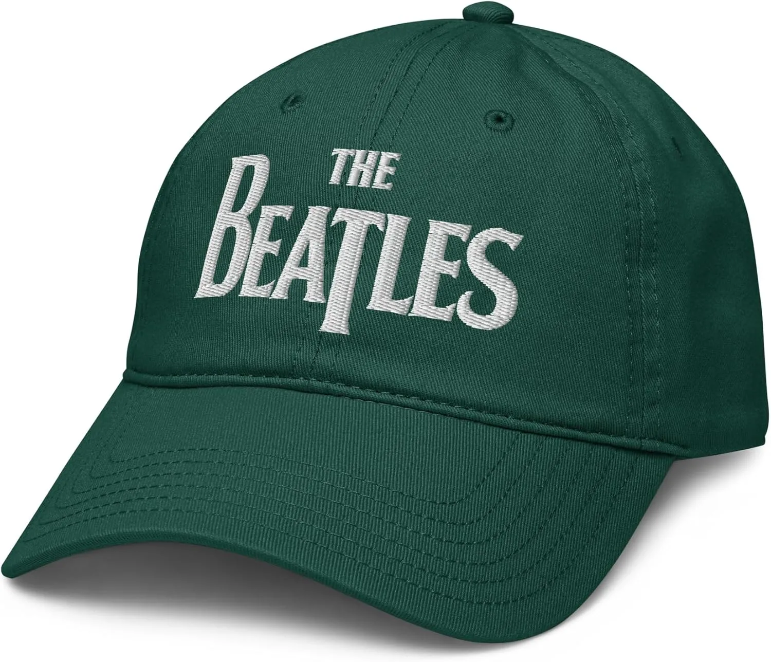 The Beatles - White Logo Adjustable Baseball Hat