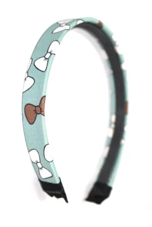 The Hairklip Blue Bow Print Hairband