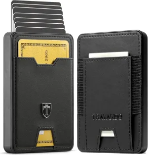 TRAVANDO Swype Slim Wallet for Men Metal RFID Blocking Mens Wallet Card Case