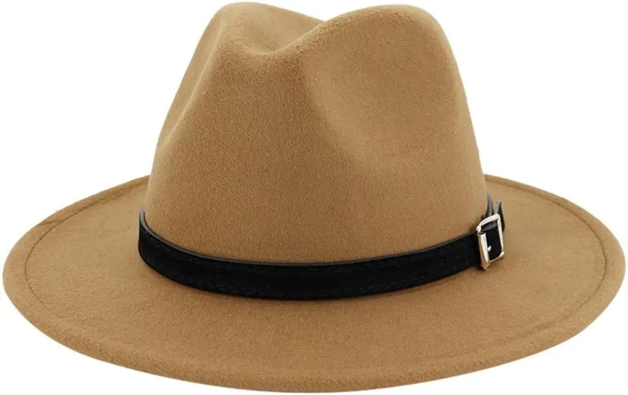 Unisex Classic 20s Fedora Hat with and Men & Women Casual Jazz Cap Vintage Panama Hat for Men 1920s