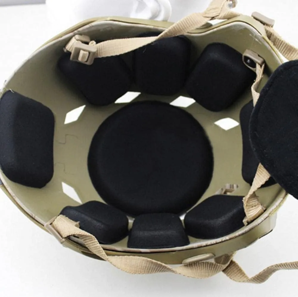 Universal Helmet Padding Kits, Outdoor Motorcycle Helmet Foam Pads Replacement Helmet Padding Set Mats for Fast Mich ACH USMC PASGT Helmet Accessories