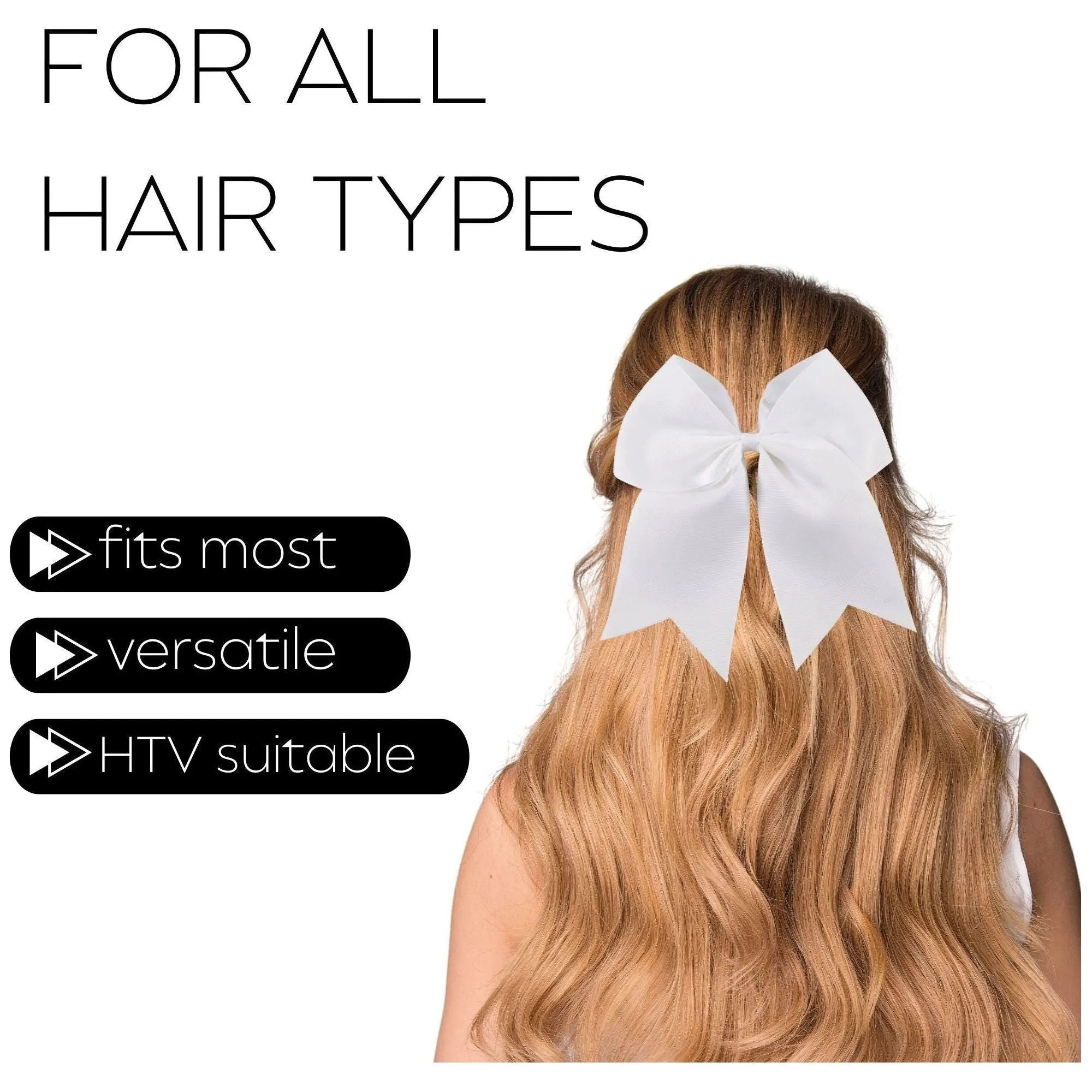 White Cheer Bow