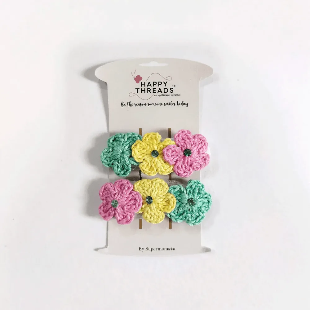 White With Pink Flower