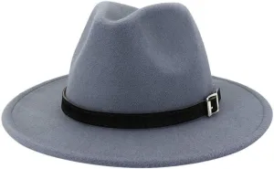 Women Lady Classic Wool Fedora Hat Belt Buckle Wide Brim Panama Hat Fedora Hats for Men Classic Hats for Men